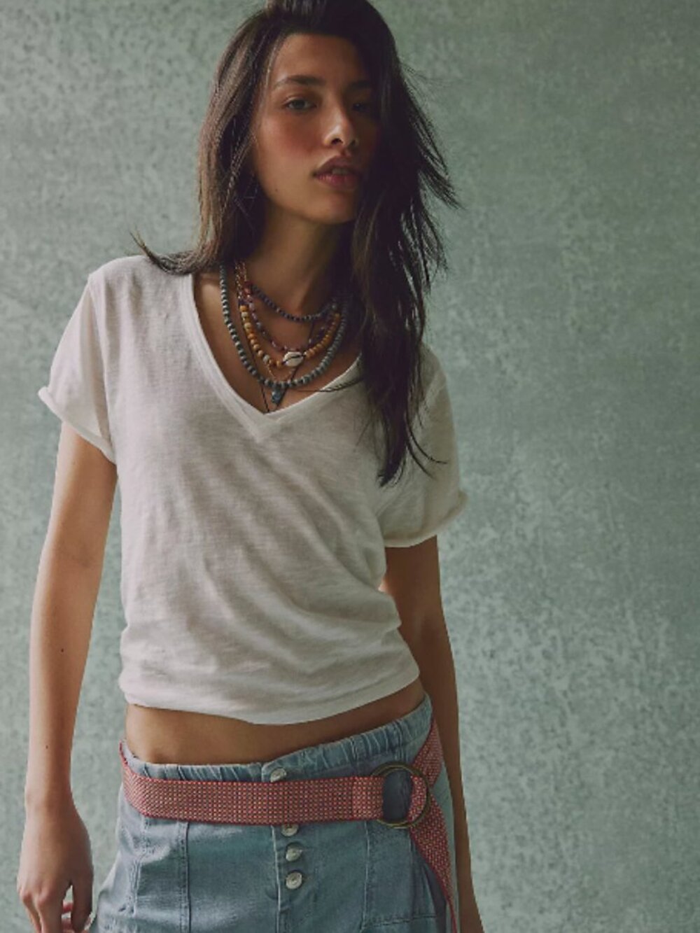 Free People Take 2 Tee V-Neck